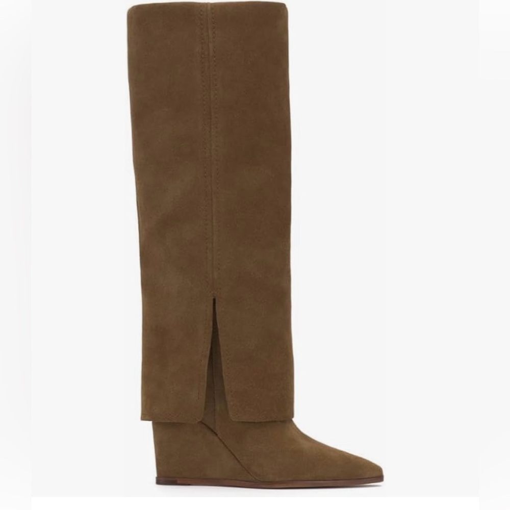 Vince Camuto women’s Tibani zipper pointed toe knee high boots
